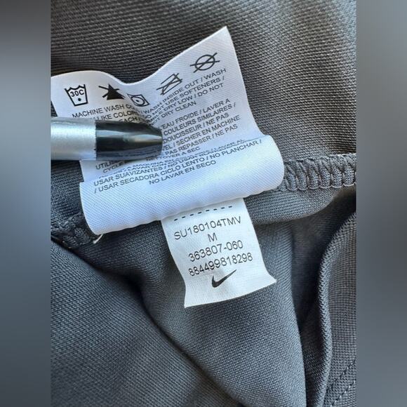 Nike (TWO) Golf Dri-FIT Polo Men Medium Dark Gray And Teal Blue Collared Adult - Picture 7 of 16